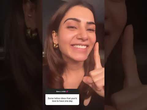 Samantha Ruth Prabhu Opens Up About the Tattoo Exclusive Visuals